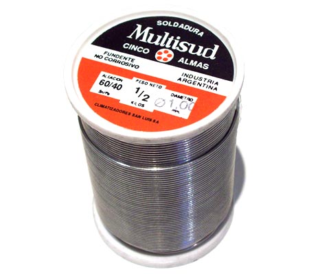 Estaño Para Soldar Eximetal 250gr 0.7mm (c/fundente) Oferta!